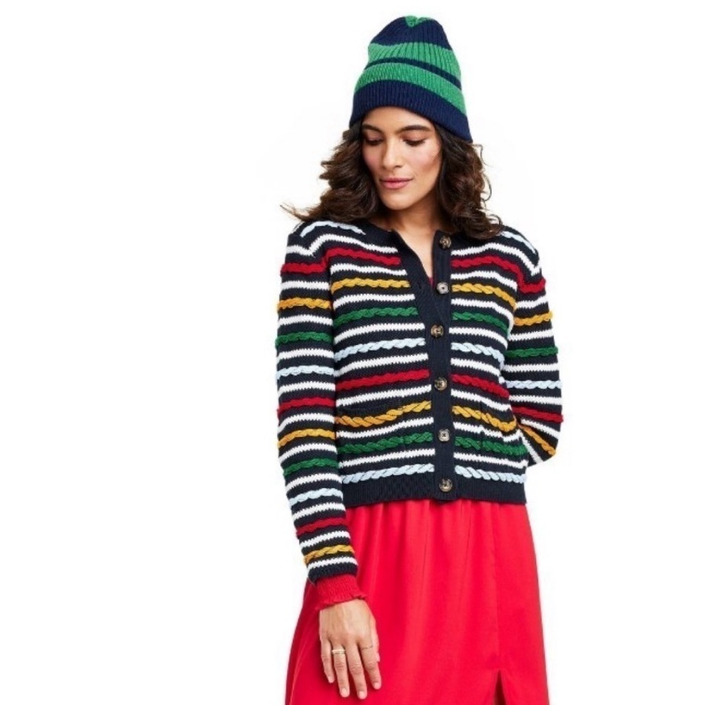 La Ligne x Target Textured Striped Cardigan